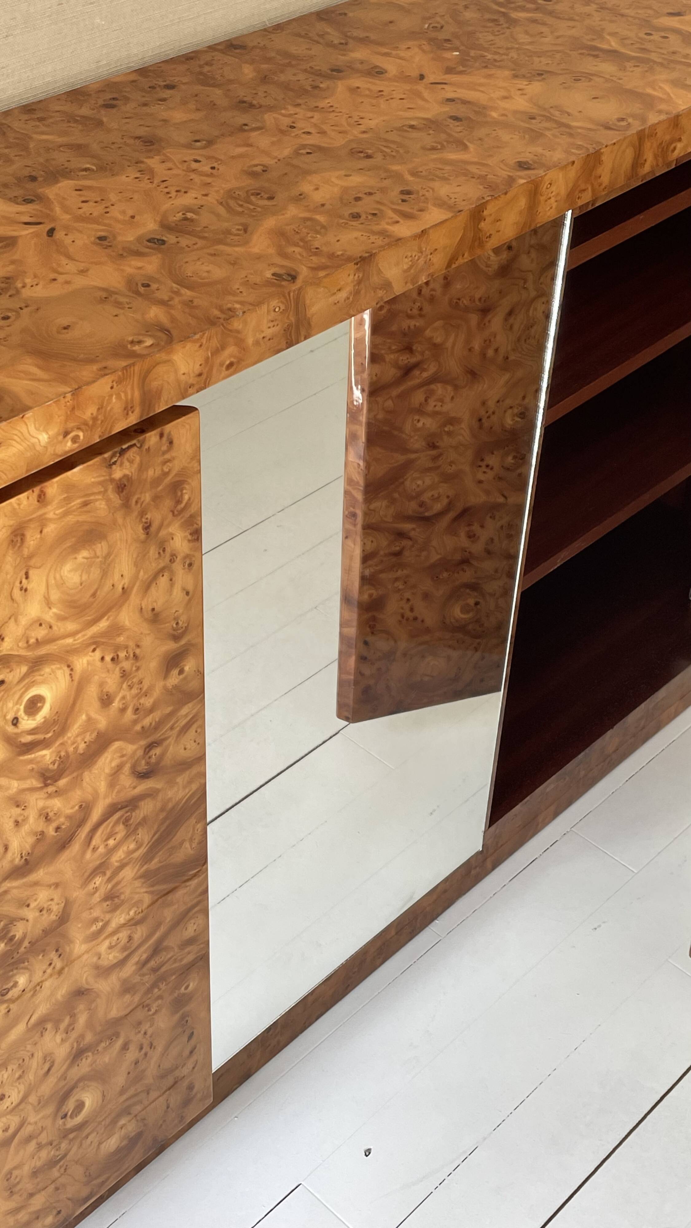 Art Deco sideboard in elm burl