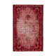 Hand-knotted hi-low pile oriental 1970s 170 cm x 261 cm red carpet
