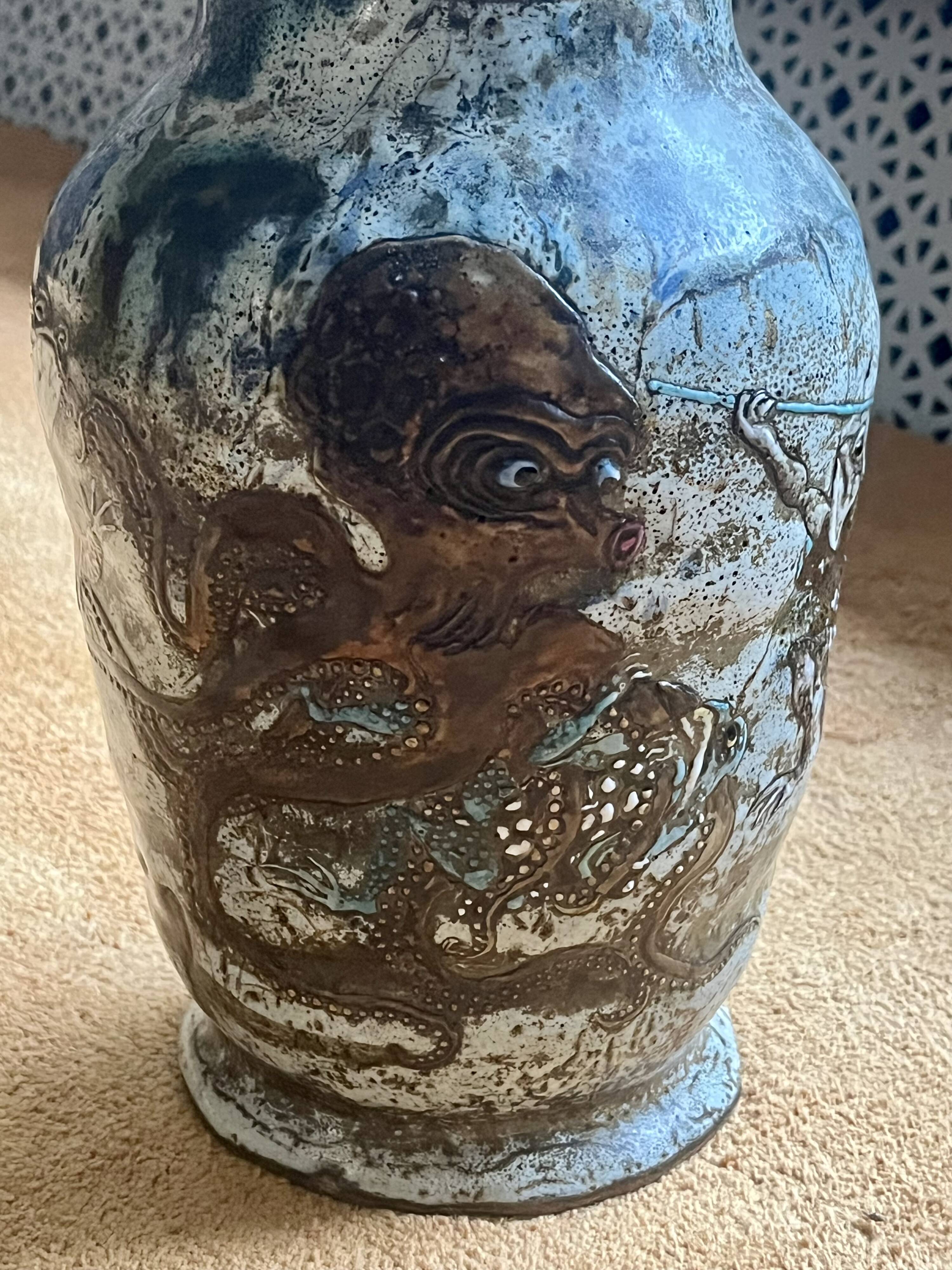 Ceramic lamp base - Okinawa (Japan)