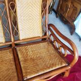 70s bamboo rattan sofa