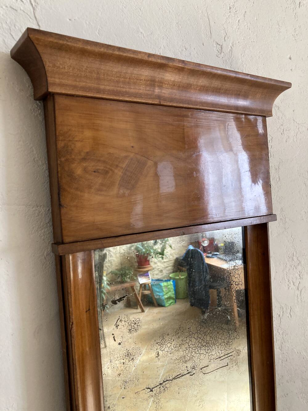 Old Biedermeier mirror, circa 1830