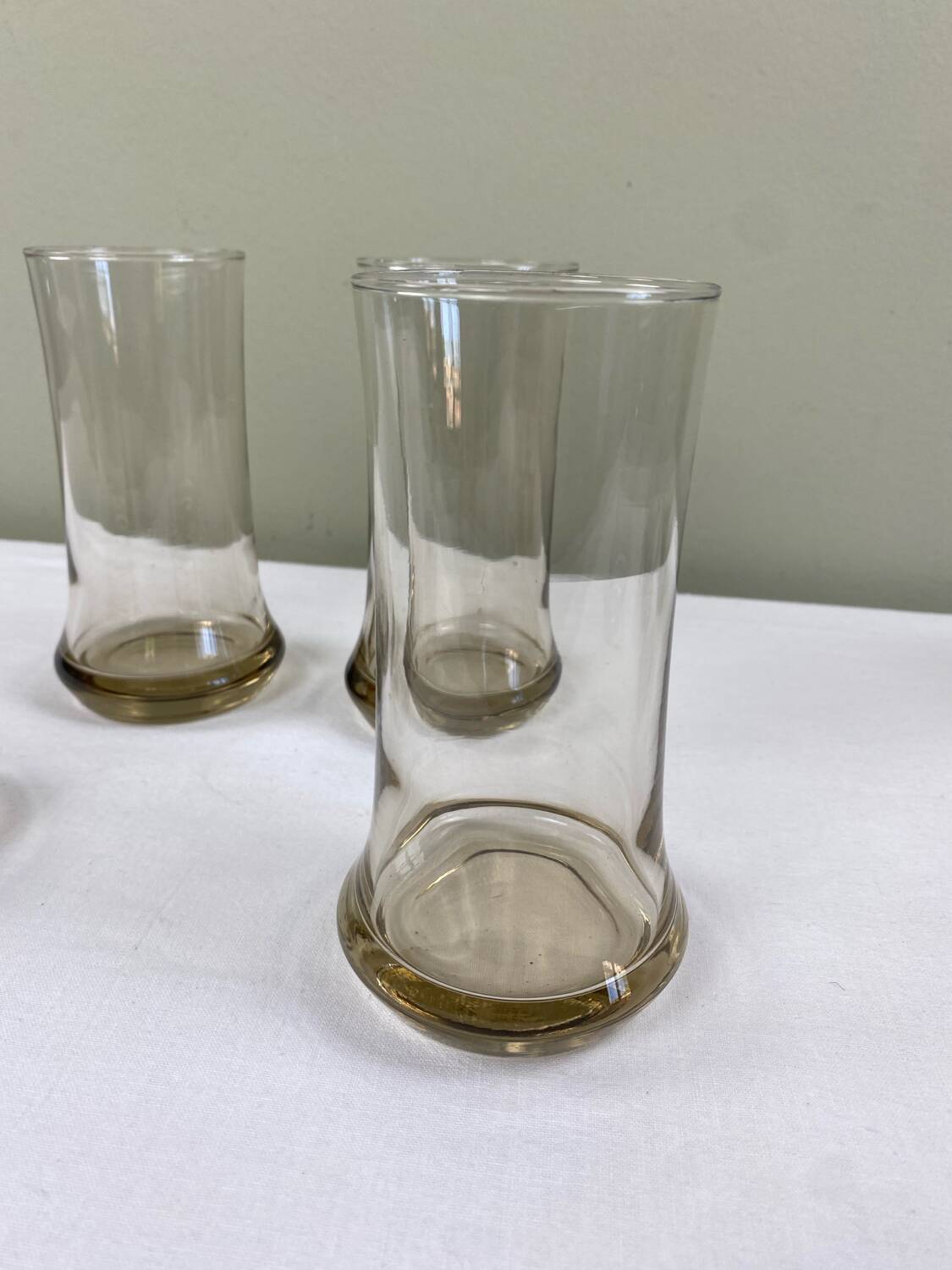 4 smoked mirrored glasses