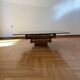 Vintage 1970s Square Coffee Table in Brass and Smoked Glass, David Hicks