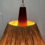 Teak pendant lamp Type 324 from the mid-century by Temde, 1960s.