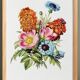 Poster featuring “Wild rose, cornflower and garden anemone”