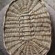 Oval wicker tray with two vintage handles
