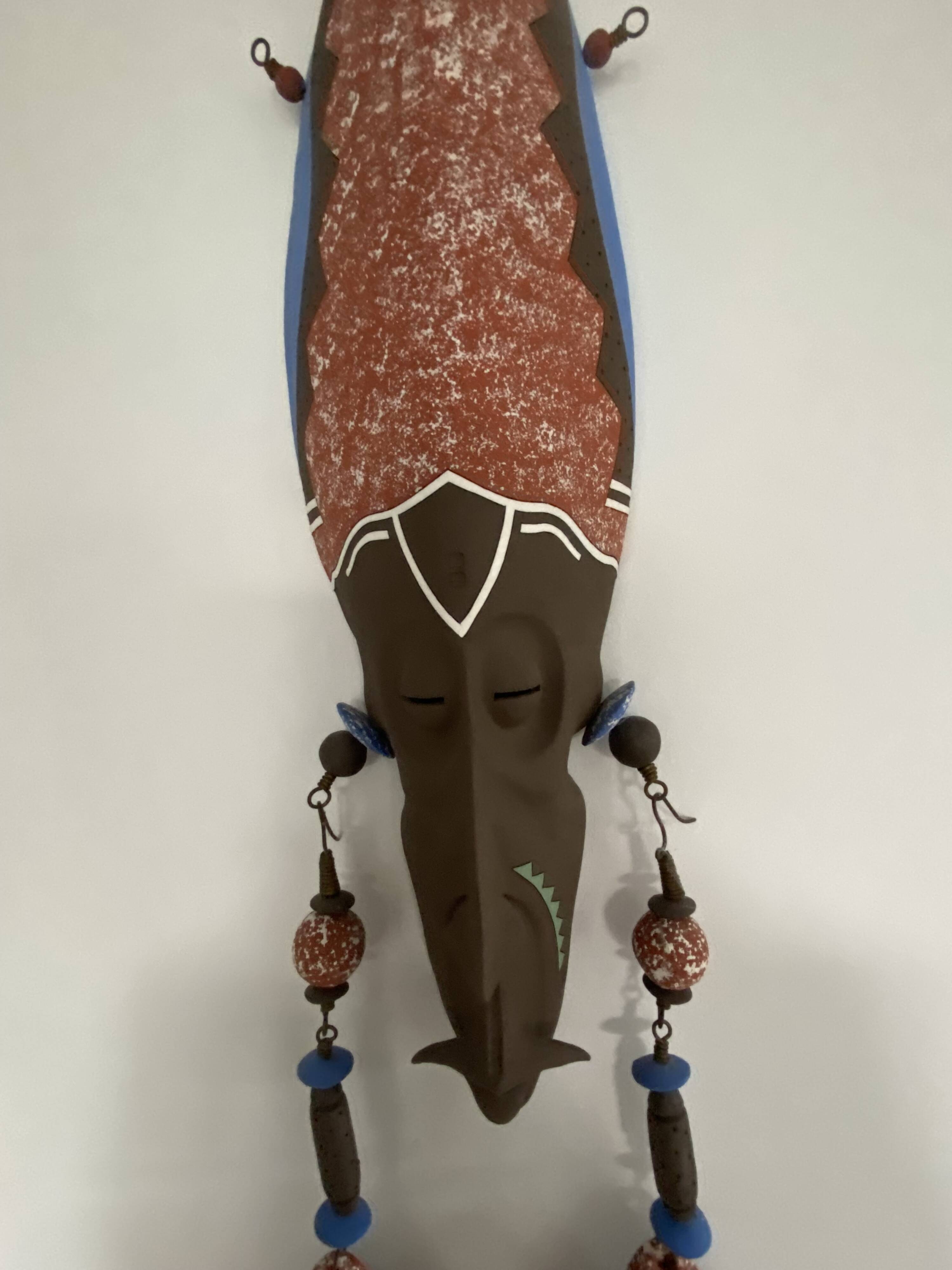 Masque terre cuite artiste espagnol