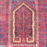 Ancient Kilim patterned Persian rug 151x111cm