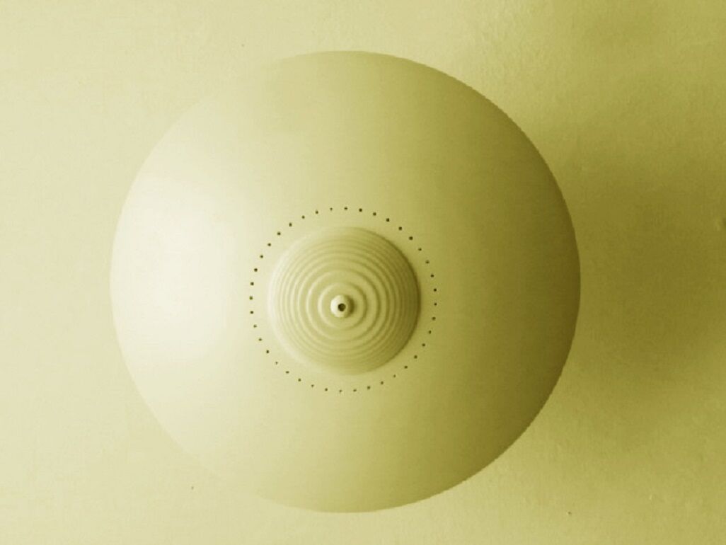 Luxo Norway disc ceiling light, 1970s