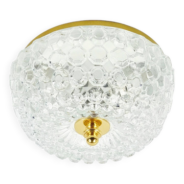 Lustre ou applique en verre bulle du milieu du siècle par Helena Tynell pour Limburg, Allemagne, années 1960.