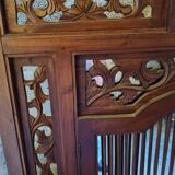 Balinese mirror Indonesia wood, shutters 120x130cm