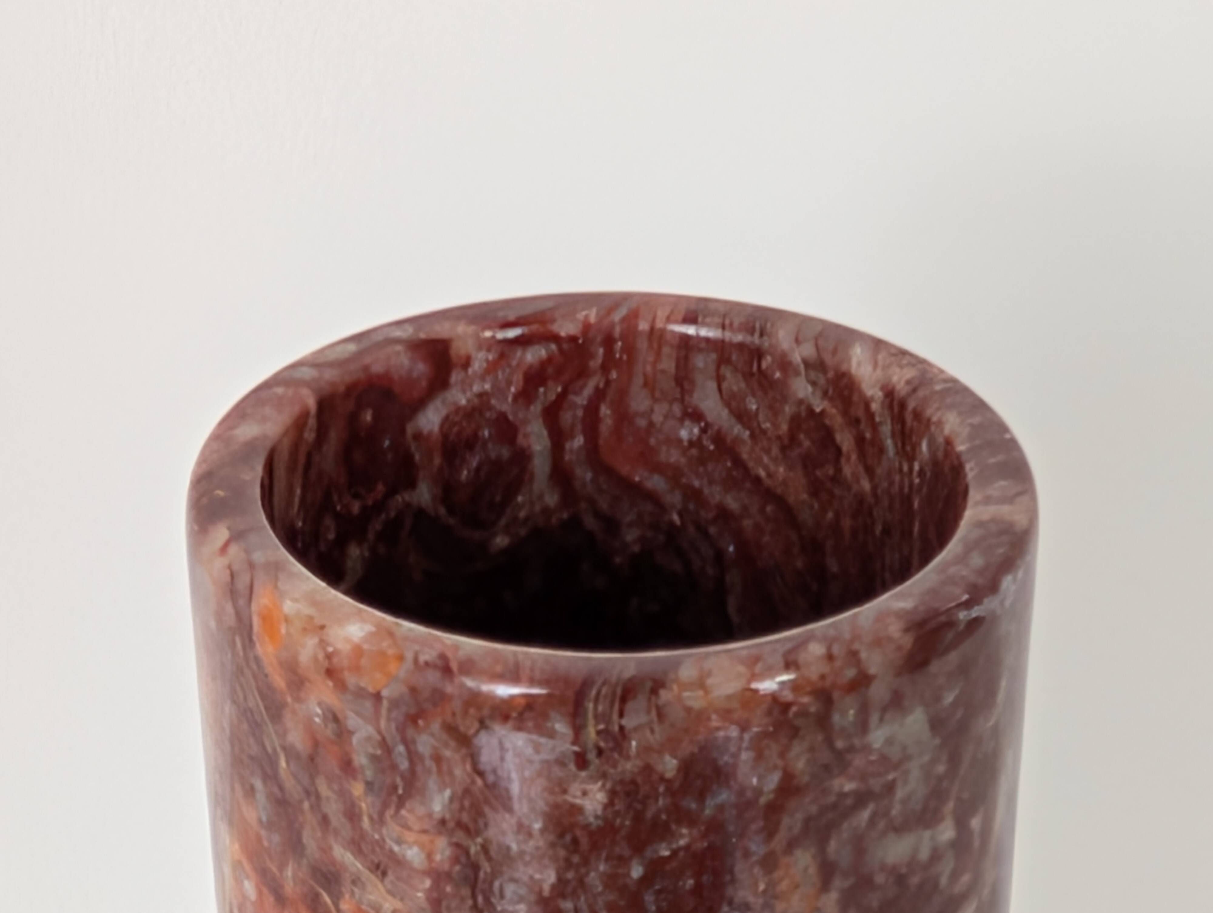 Marble roller vase