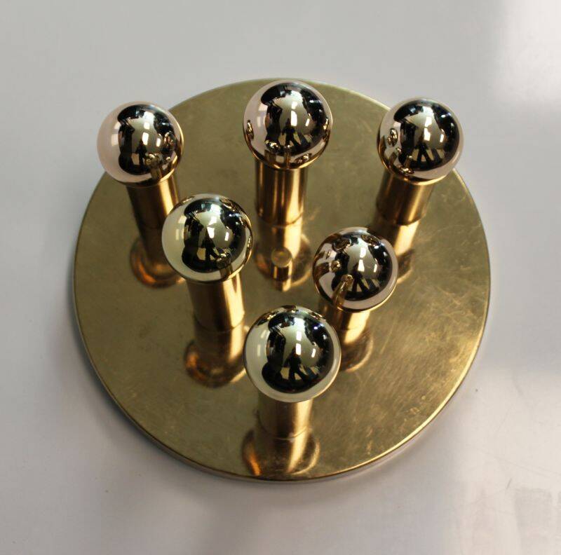 Ceiling light with 6 lights by Gaetano Sciolari for Boulanger, Italy, 70s.
