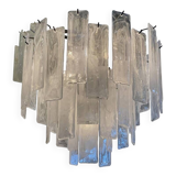 Contemporary Strips “Listelli Alabastro” Murano Glass Chandelier