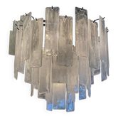 Contemporary Strips “Listelli Alabastro” Murano Glass Chandelier