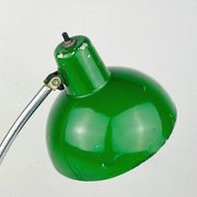 Industrial green metal desk lamp by A. Perazzone Torino, Italy, 1960s.