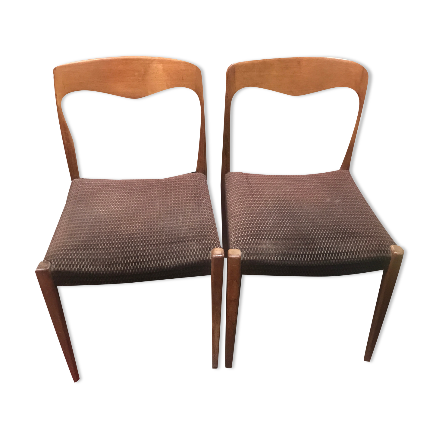 4 teak chairs Niels Otto moller