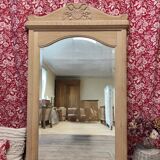 Oak trumeau mirror