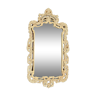 White lacquered wood mirror