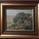 Tableau "Pinède à Pourcieux" - Var Provence signé Félix Pascal 1939 + cadre