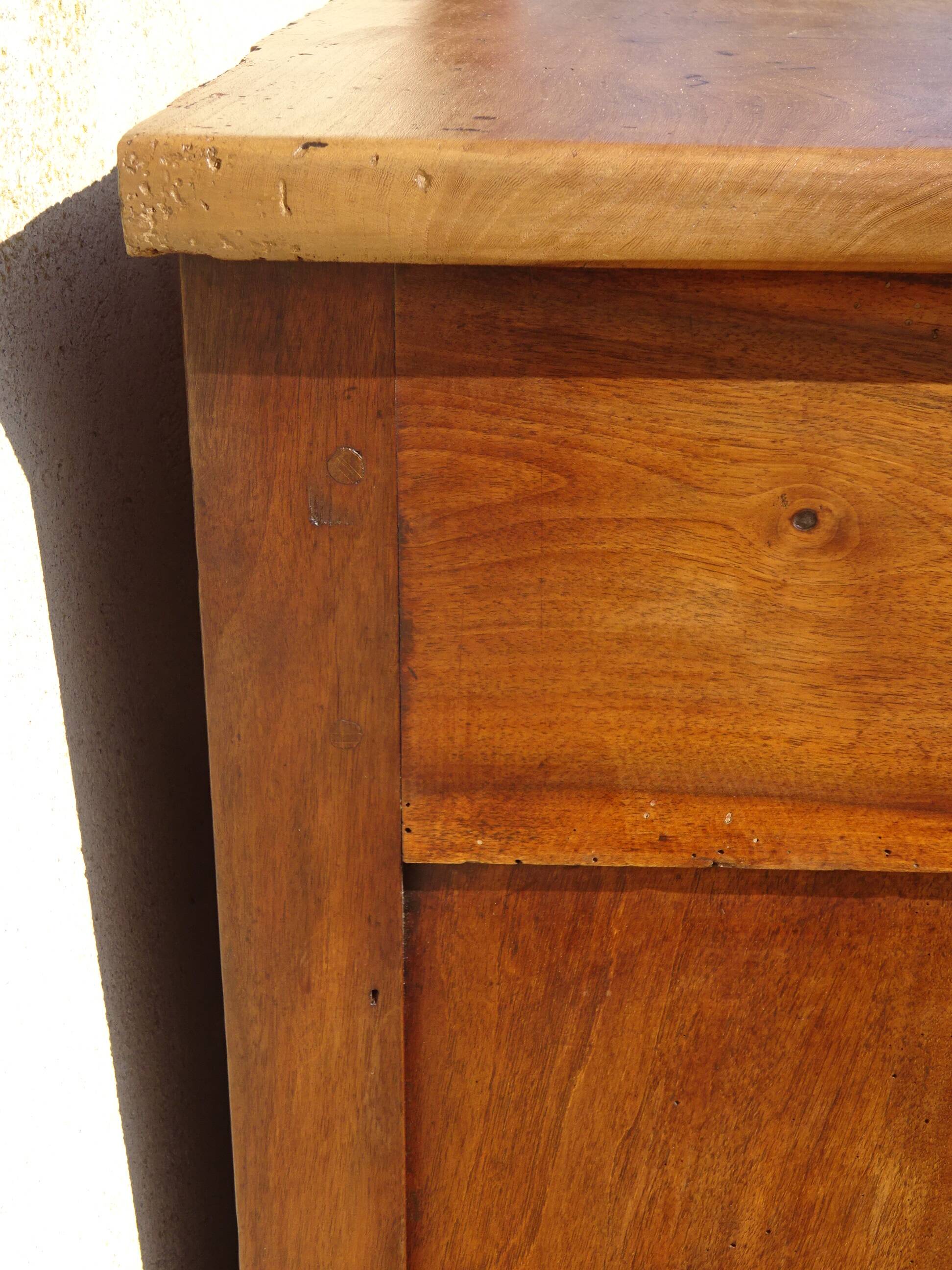 Antique Louis Philippe sideboard in solid elm
