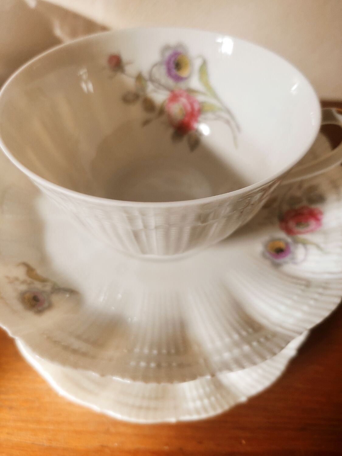 4 tea cups or chocolate in Limoges porcelain