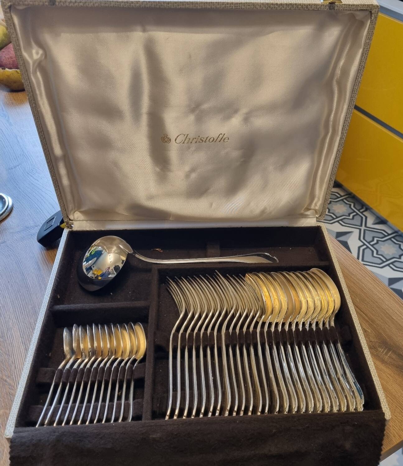 Christofle cutlery set model Rubans