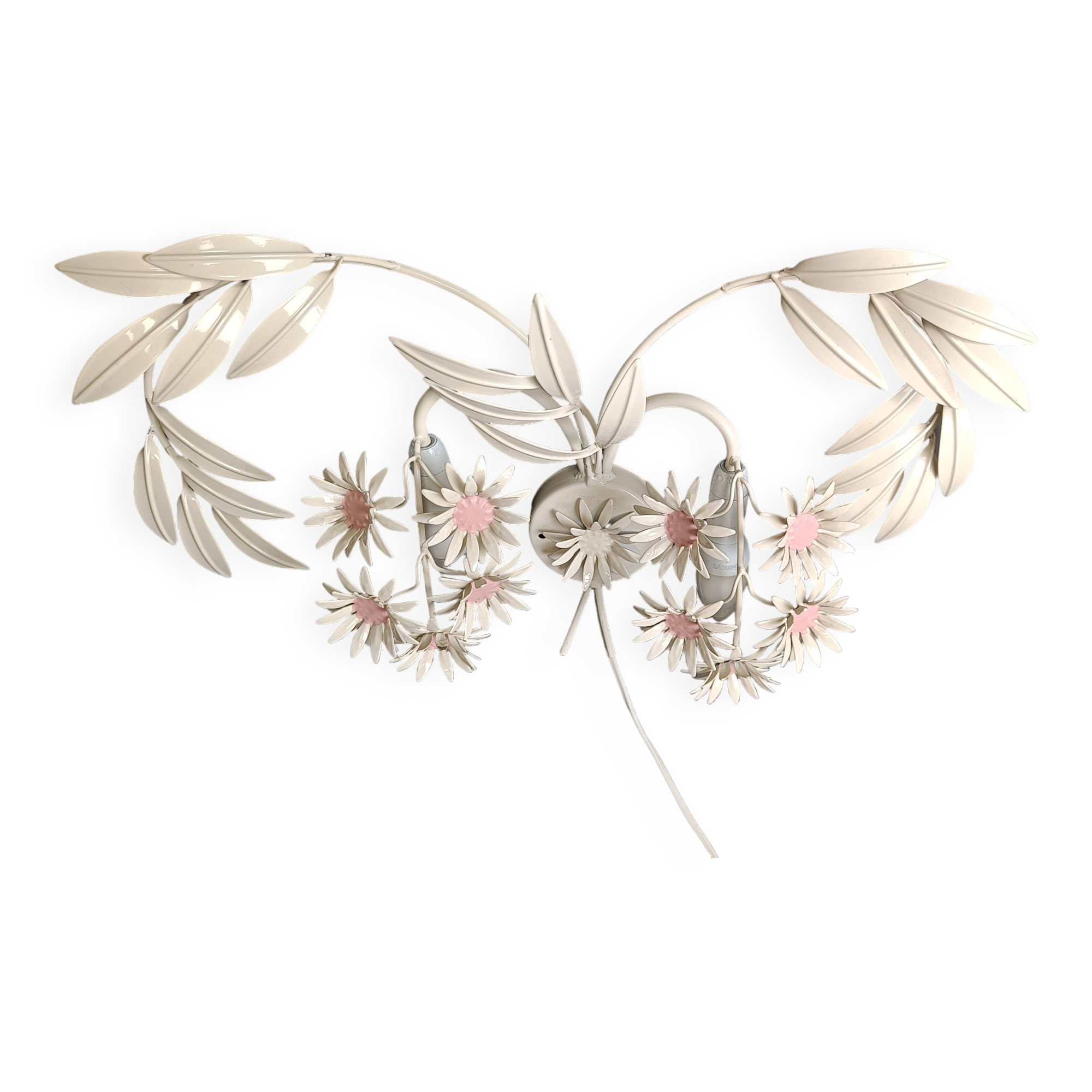 Vintage floral  wall lamp by Hans Kögl , 1970s
