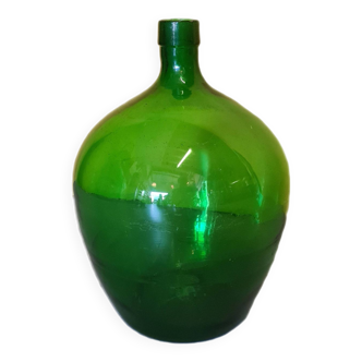 Bouteille de Levure Petit Modèle en Verre Vert, 1950s