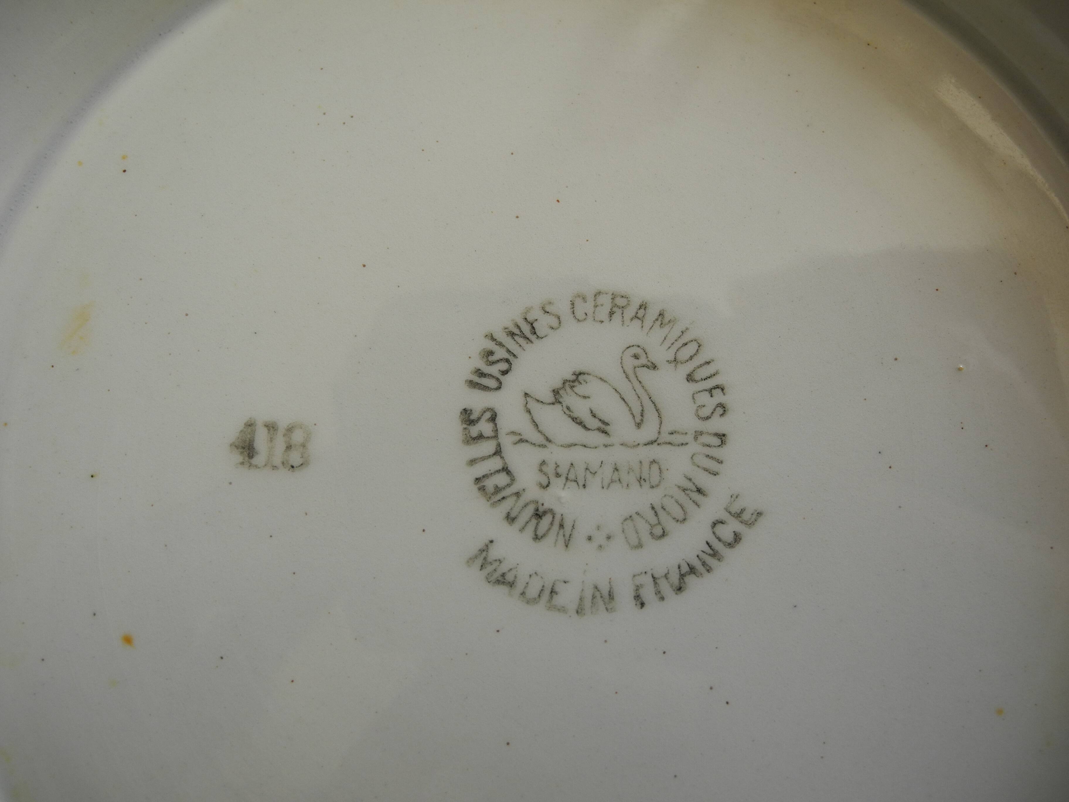 Old plate presentation dish st amand antique french dish plate 30s