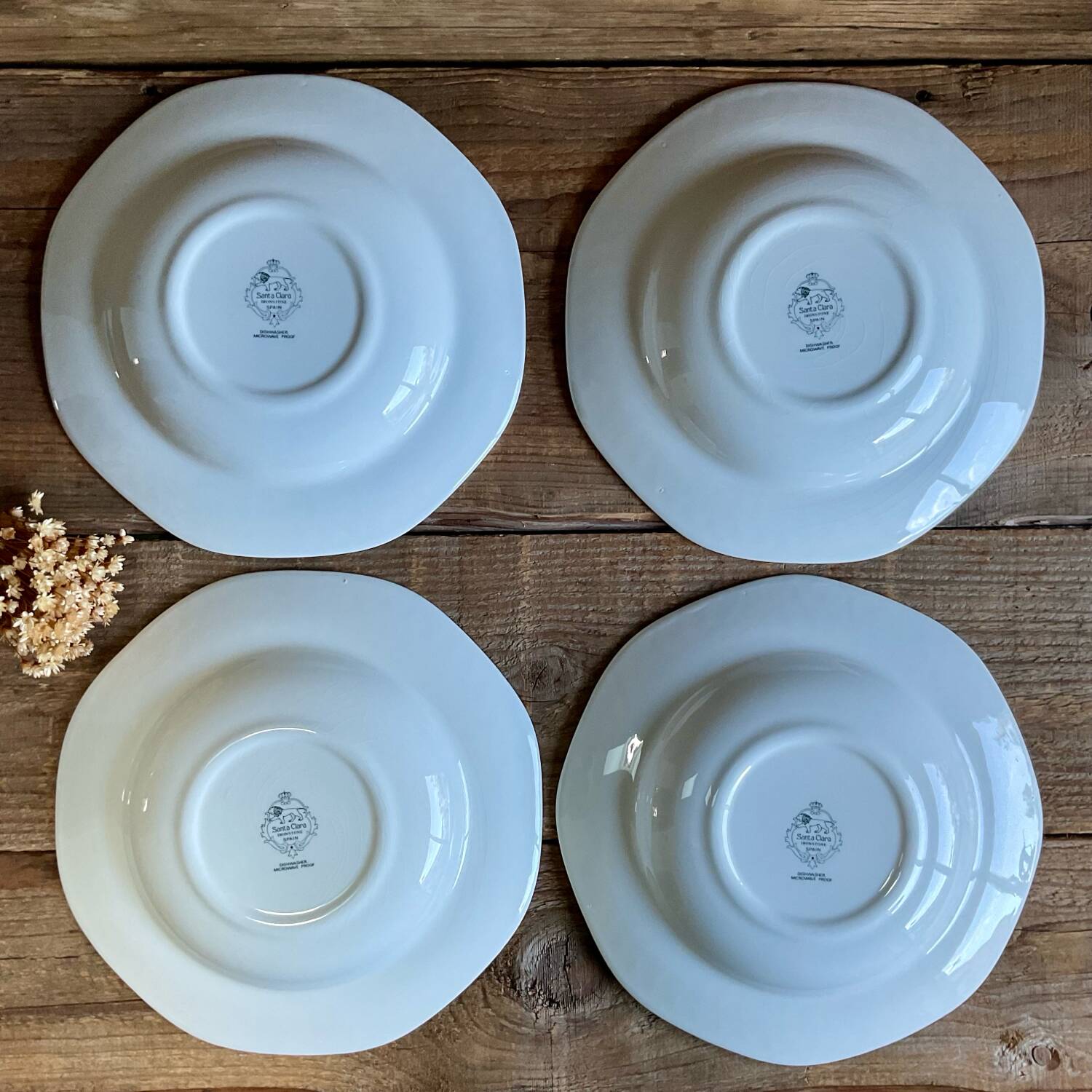 6 “Santa Clara” Spain soup plates