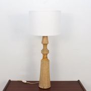 Floor lamp with a ceramic base