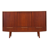 Teak highboard, Danish design, 1970s, production: Denmark