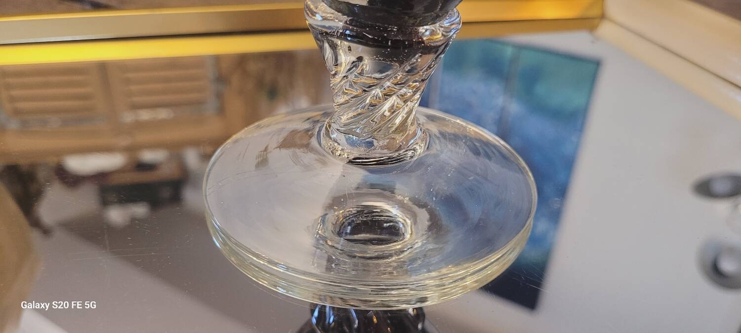 Vase verre italien 70's