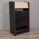 Lot de 4 chaises pliantes vintage années 80 en bois noir design reguitti