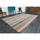 1970s Vintage Turkish Oushak Handmade Multi Color Area Rug 199x290