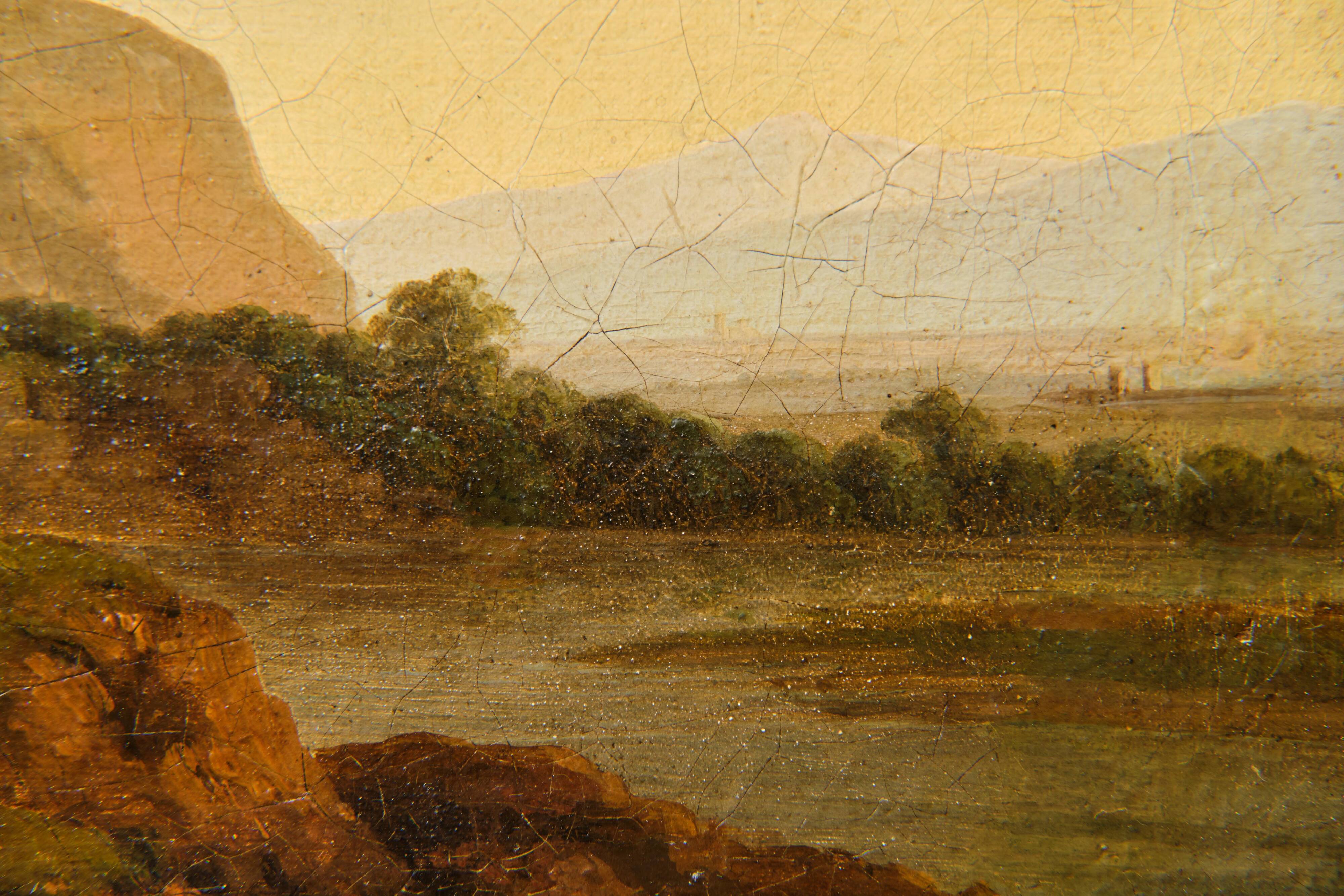 Paysage avec cavaliers, ÉCOLE ITALIENNE, XVIIIe SIÈCLE