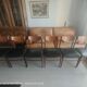6 teak chairs, 1960s Scandinavian style, signed