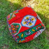 Moroccan carpet pouf