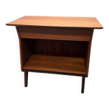 Armoire murale vintage en placage teck avec tiroir, datant des années 1960.