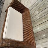 Wicker bench