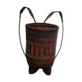 Ancient Japanese woven bamboo basket