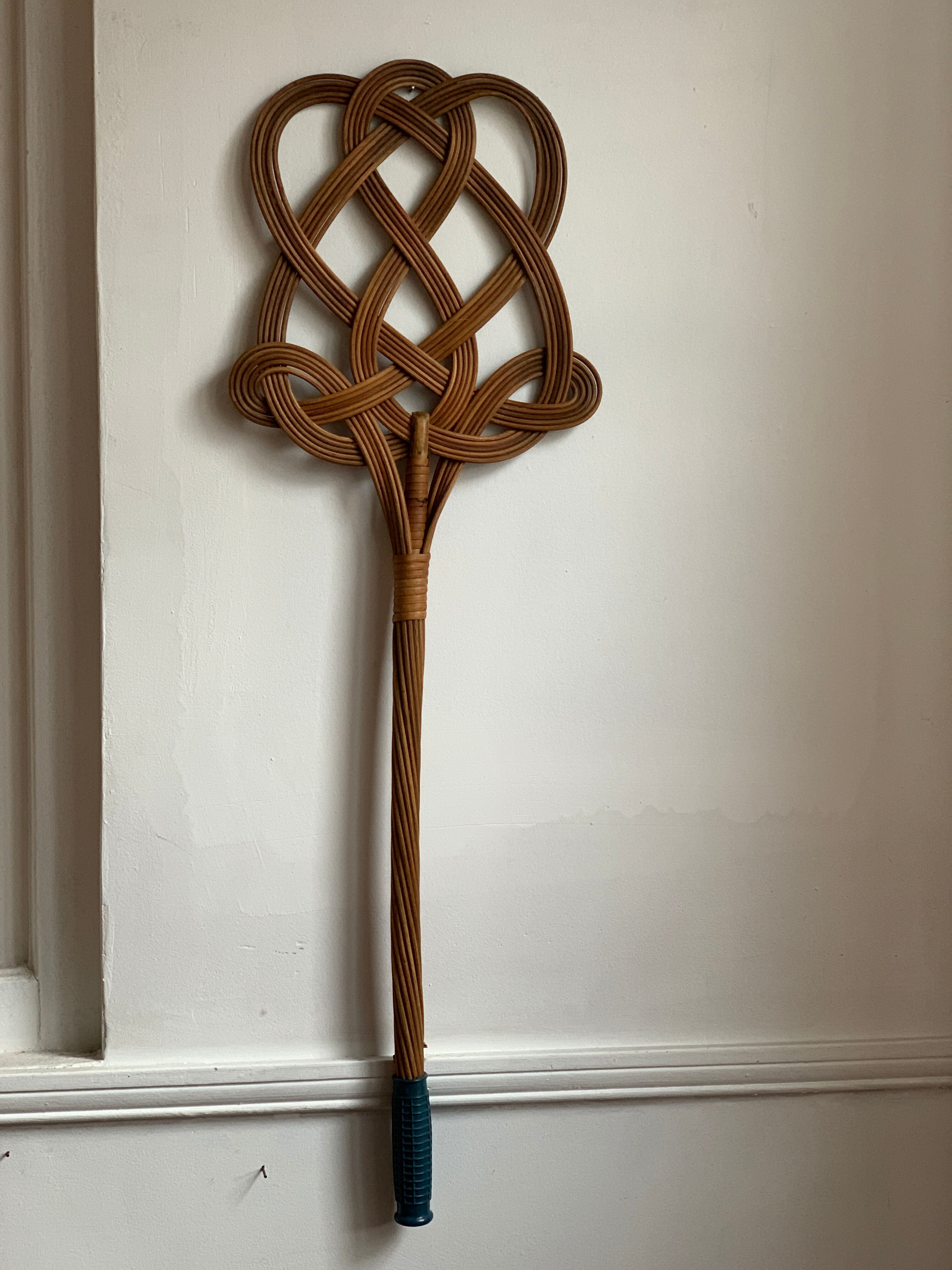 Vintage rattan swatter