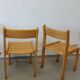 Set of beech chairs