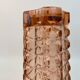 Large pink glass vase in Art Deco style