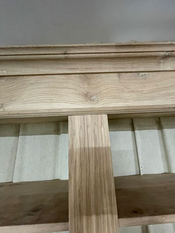 Bibliothèque ouverte chêne brut