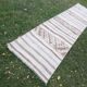 Vintage Turkish hallway rug 84x337 cm