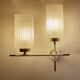 Pair of vintage architectural wall lights, 1960s