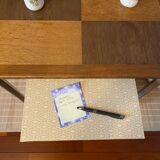Desserte placage effet damier