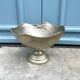French Floral Champagne Cooler Vasque on Pedestal Stand